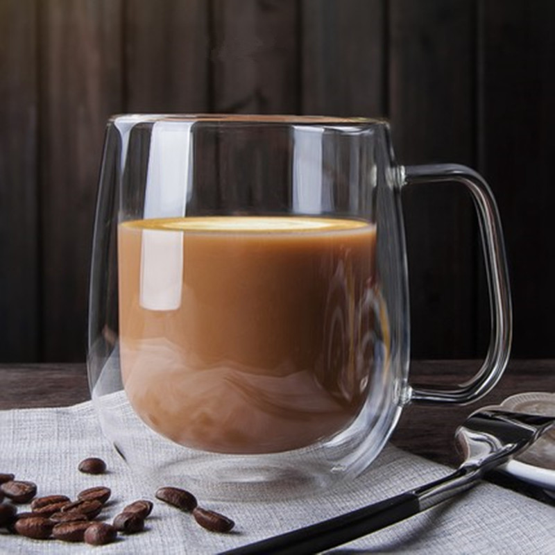 Lemon Tea Coffee - 80-650Ml Mug Kaca Dinding Ganda Cangkir