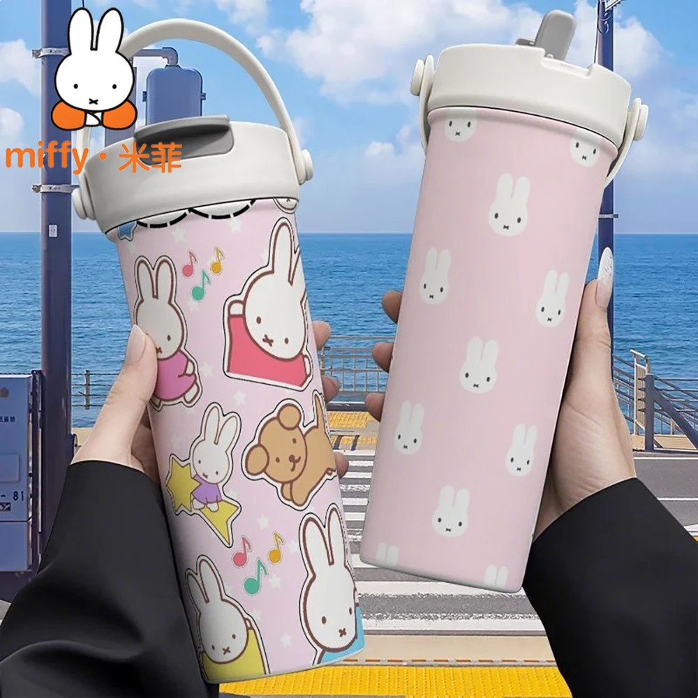 Good Coffee Tea - Miffy Rabbit Termos Genggam Cangkir Sedotan