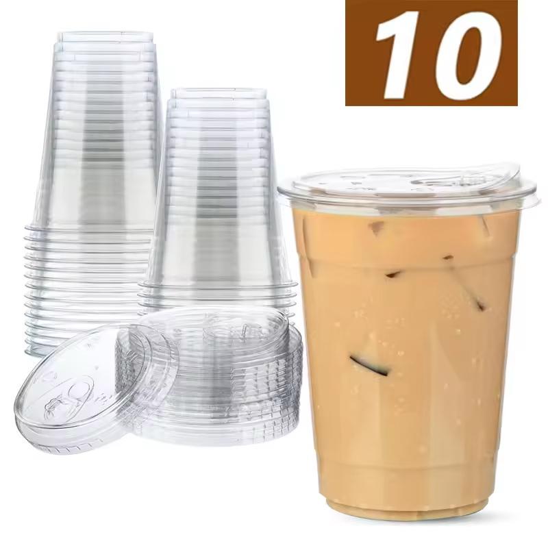 Lemon Tea Coffee - 10 Buah Gelas Plastik PET Sekali