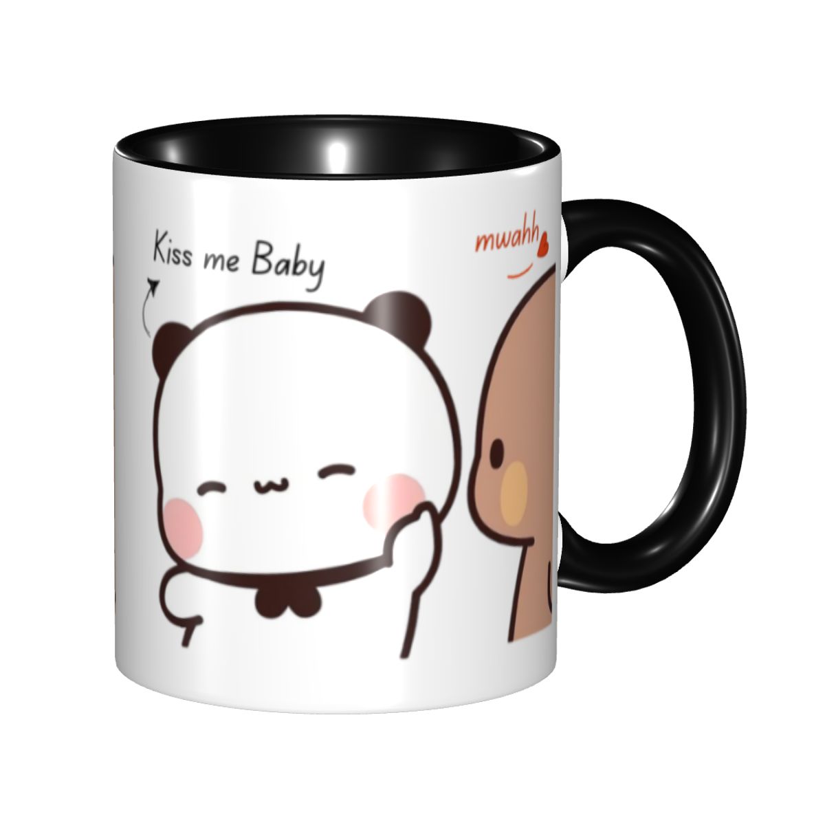 Coffee Tea You And Me - Mug Kopi Keramik DIY Pasangan Panda