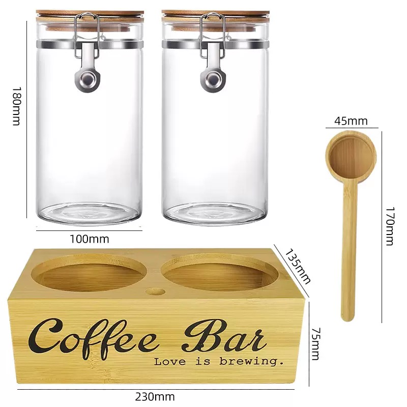 Coffee Tea Jars - Stoples Penyimpanan Kopi 2 Buah dengan