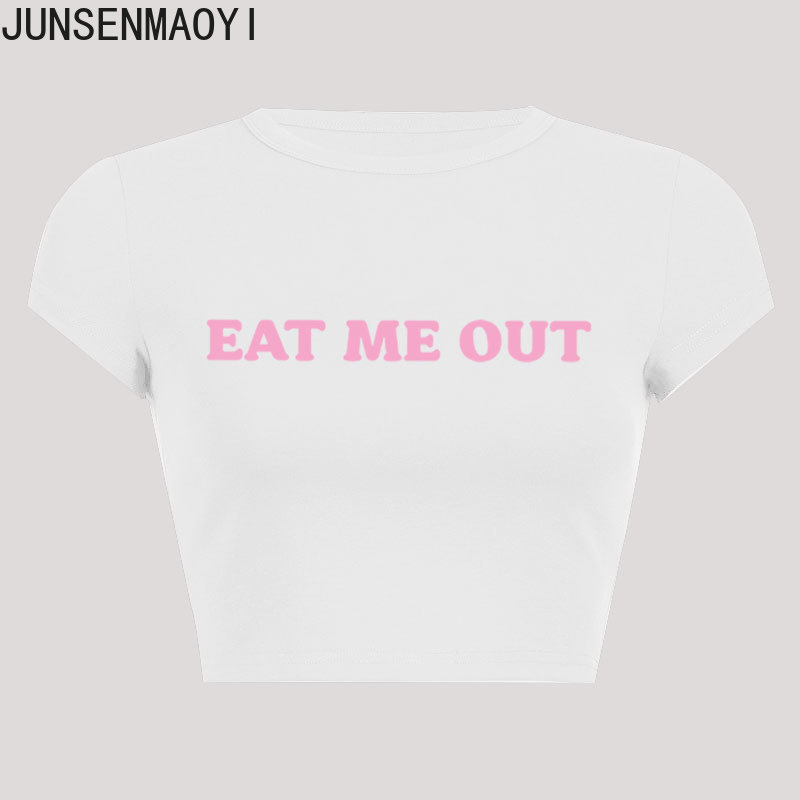 Coffee Tea Or Me - Eat Me Out kaus Crop wanita