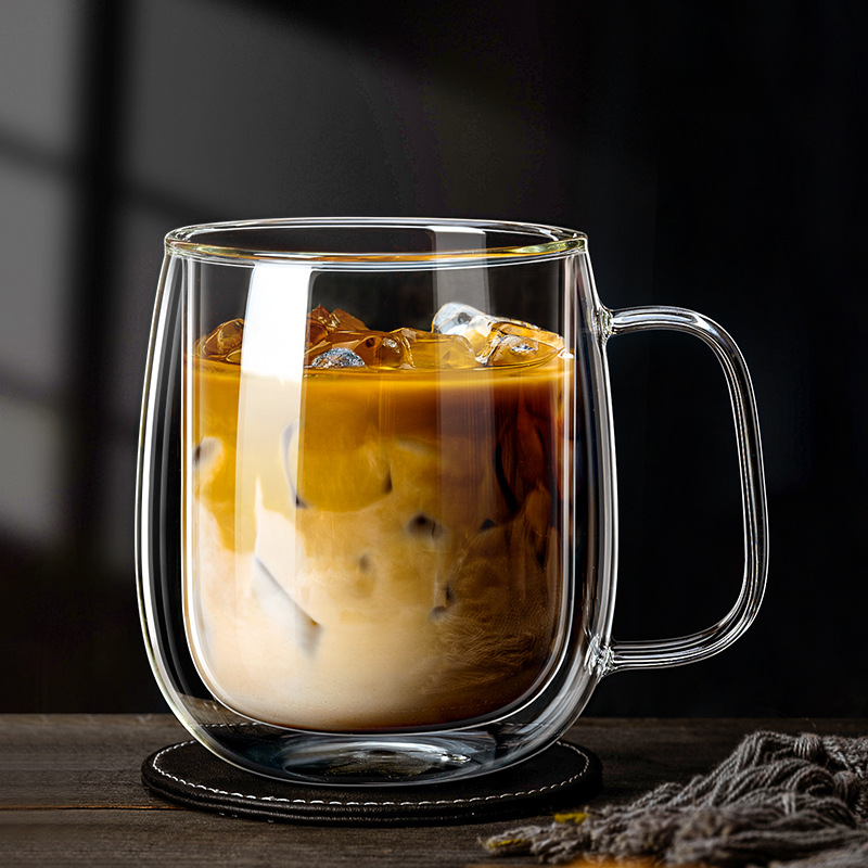 Lemon Tea Coffee - Gelas Kaca Dinding Ganda 350ML dengan