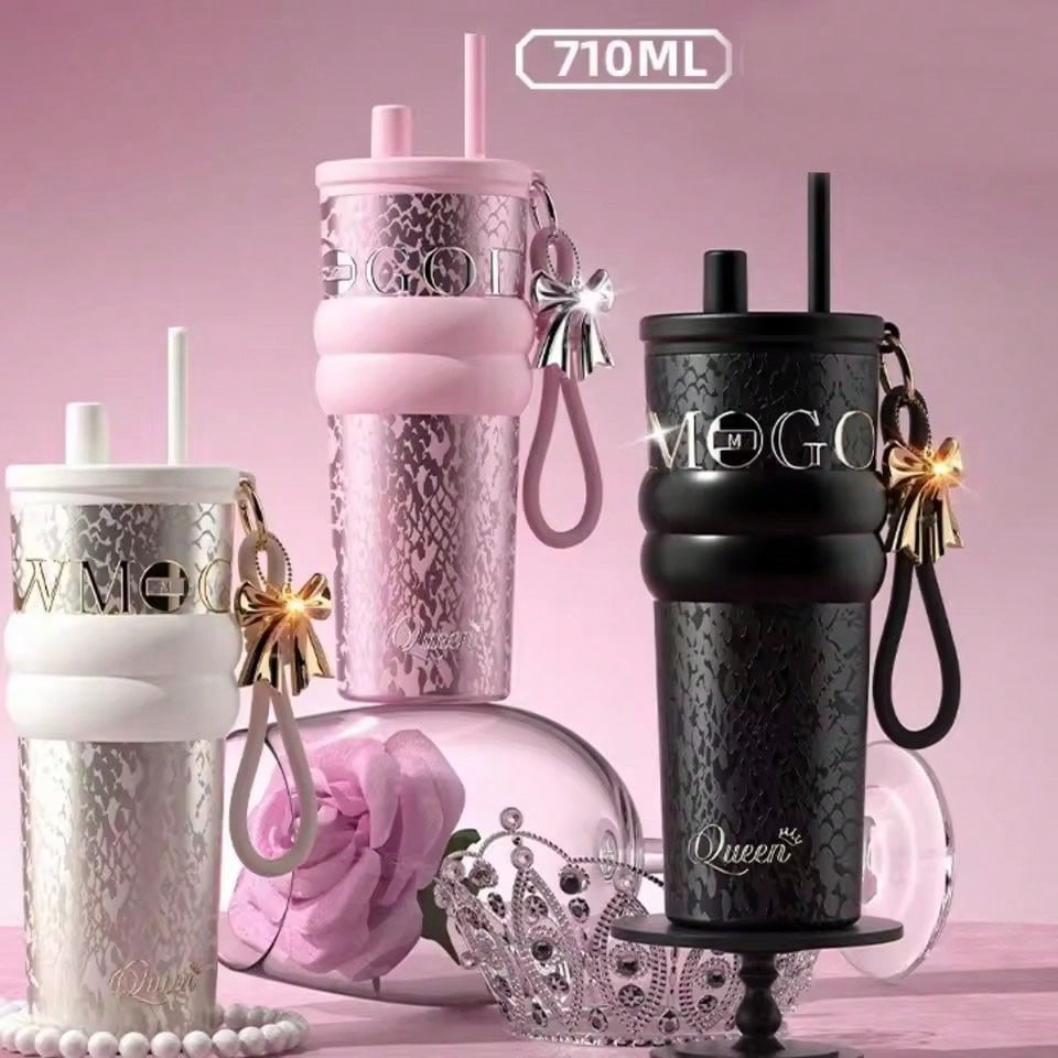 Cold Brew Bottle - Termos Perjalanan 710ml dengan Sedotan dan
