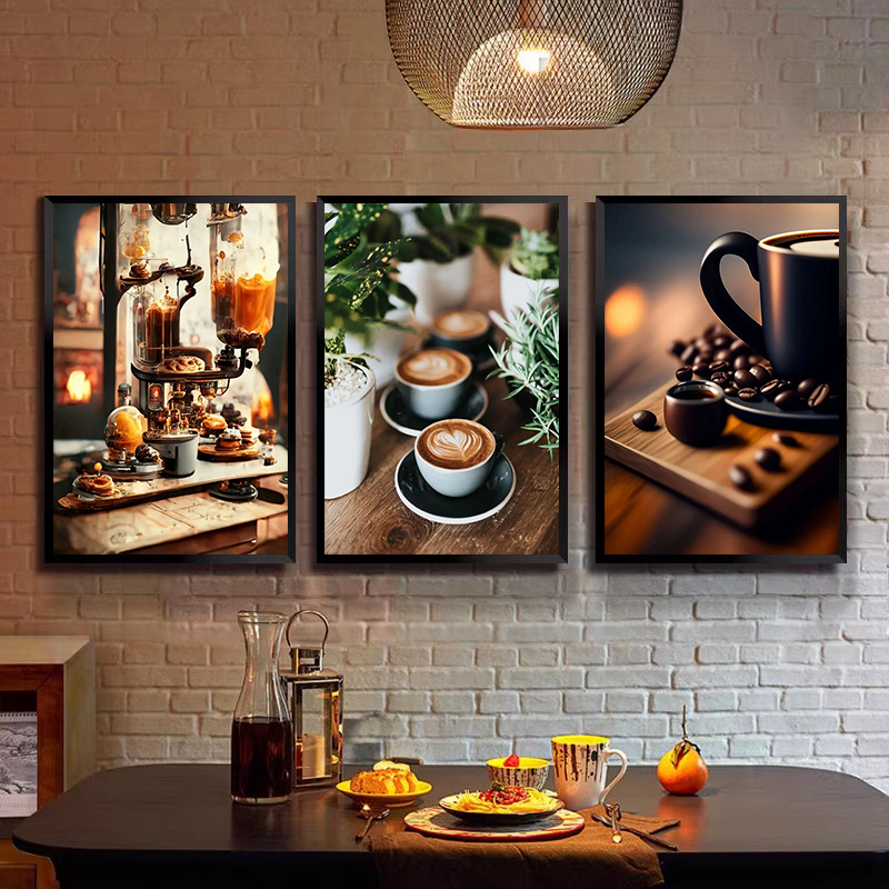 Coffee Bean - Poster Seni Cangkir Kopi Espresso Latte