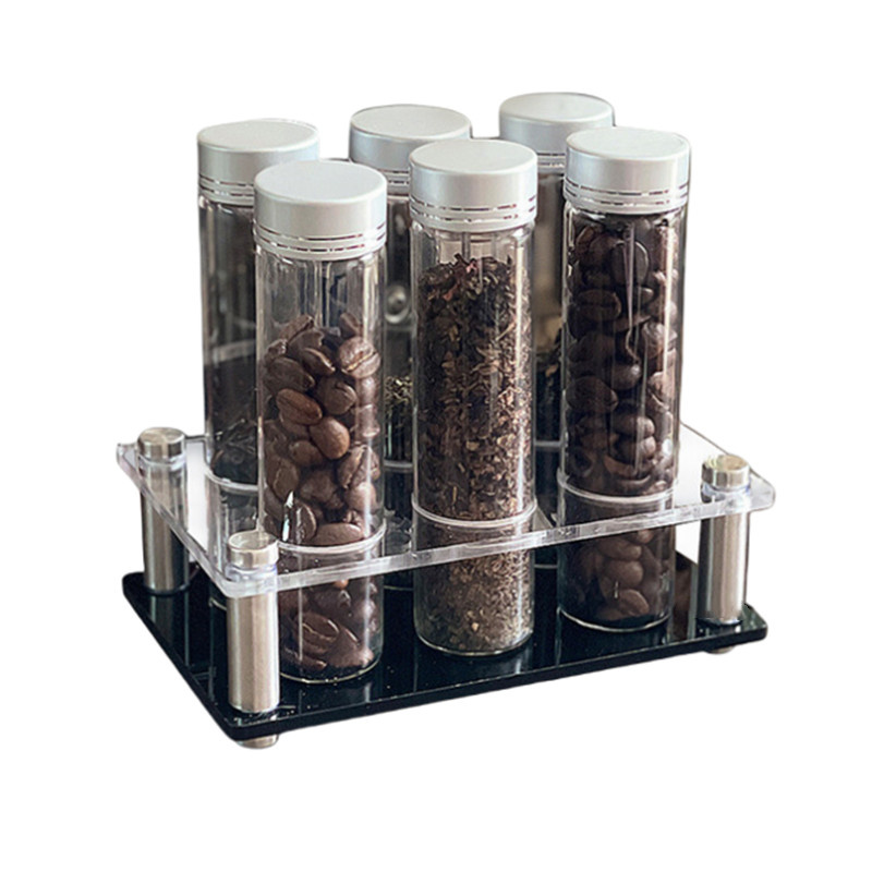 Coffee Tea Jar Set - Wadah Penyimpanan Biji Kopi Rak Display