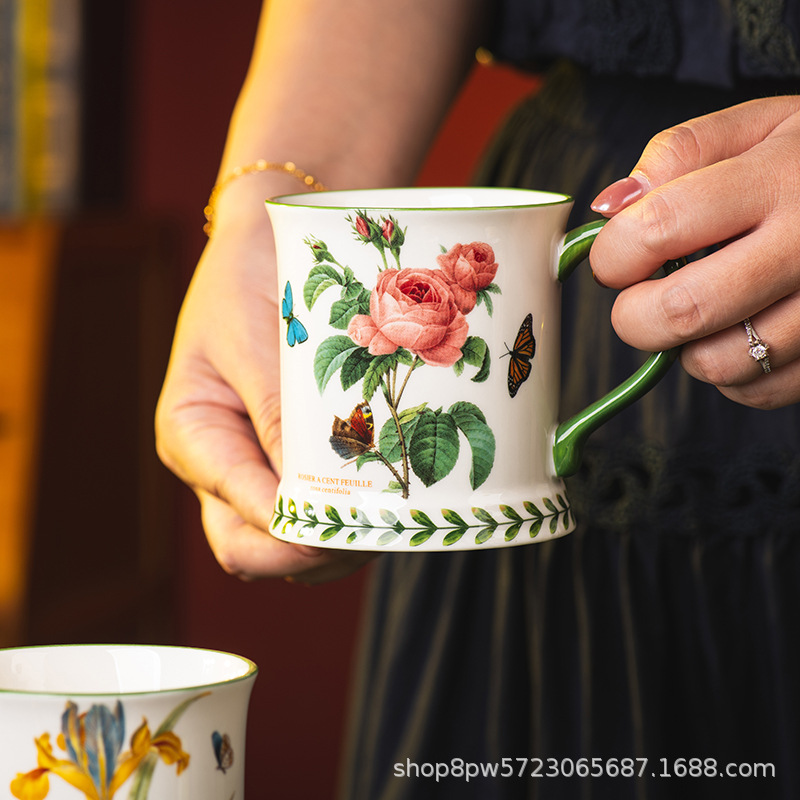Cangkir Kopi Keramik Gaya Past - Coffee Tea English ulasan dan harga