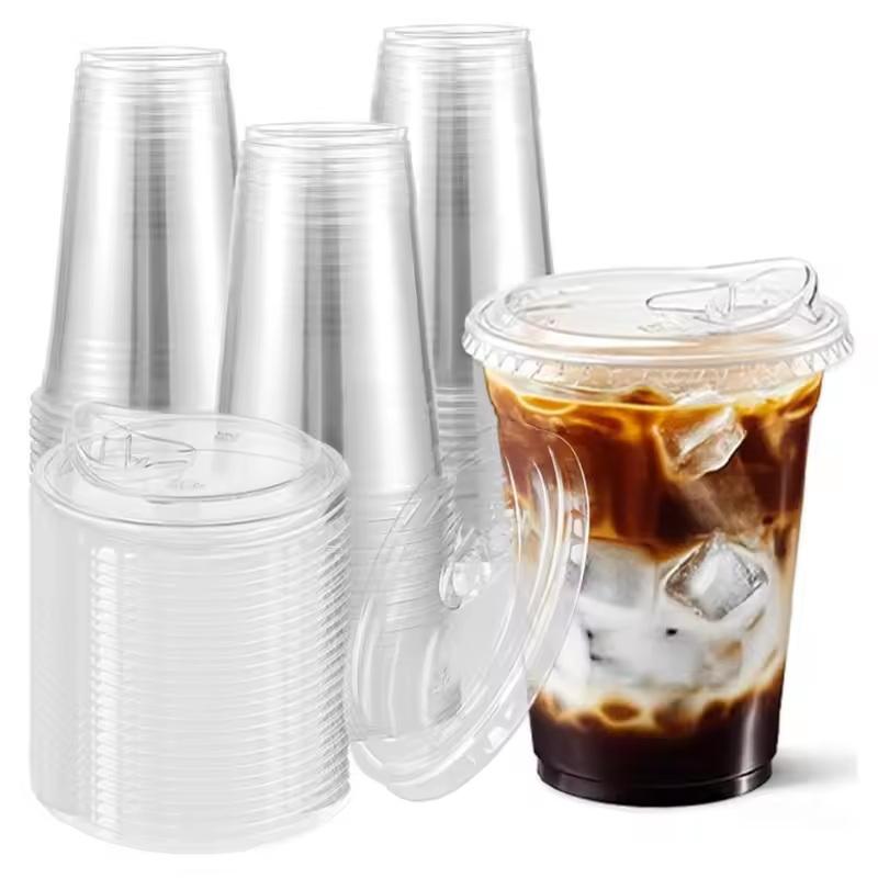 10 Buah Gelas Plastik PET Seka - Lemon Tea Coffee ulasan dan harga