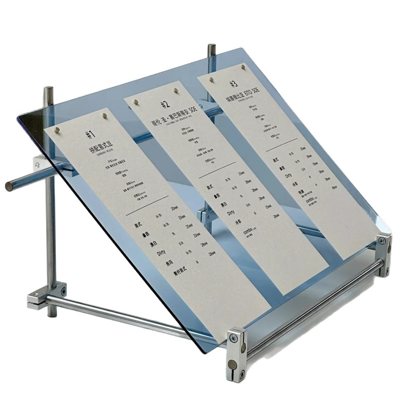 Stand display sumbu optik akri - Coffee Tea Menu ulasan dan harga