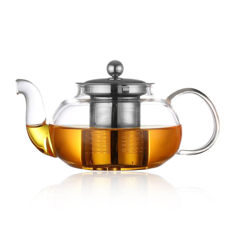 600/800 Ml Tahan Panas Kaca Te - Coffee Tea Jar Set ulasan dan harga