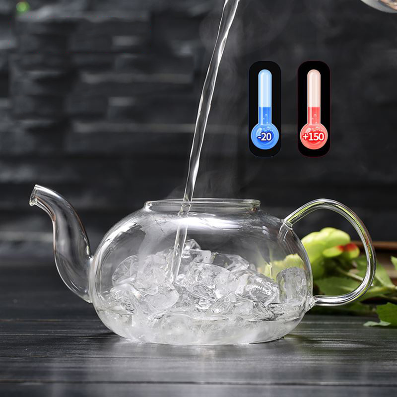 600/800 Ml Tahan Panas Kaca Te - Coffee Tea Jar Set ulasan dan harga