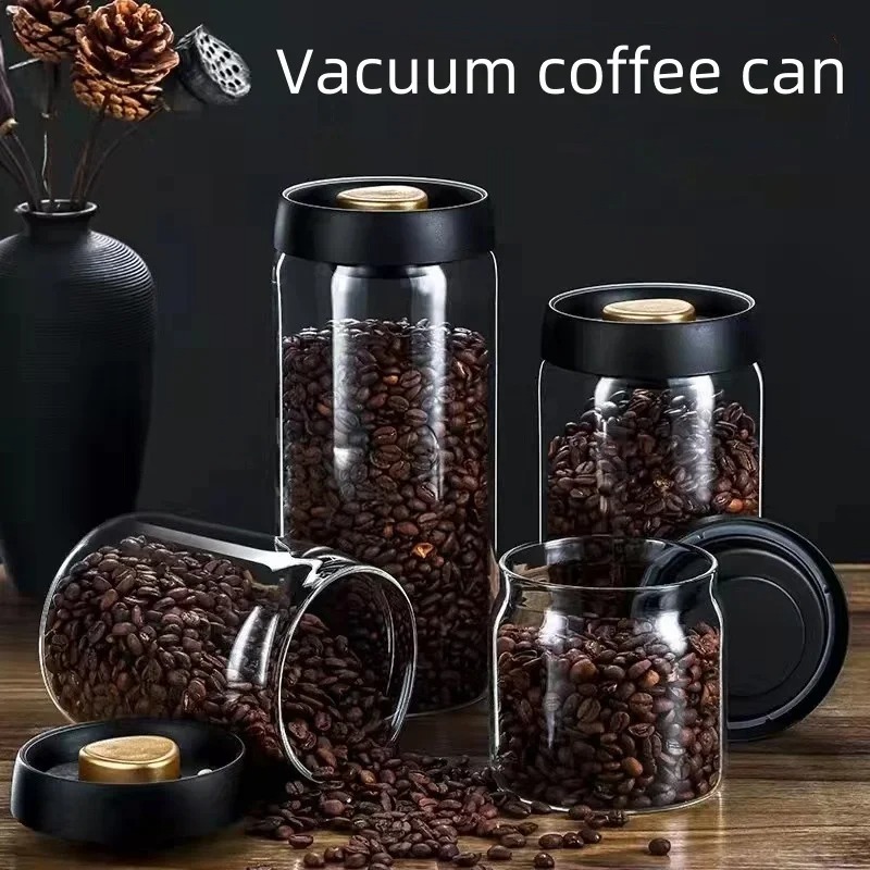 Stoples Kopi Vakum Manual Kaca - Coffee Tea Jars ulasan dan harga