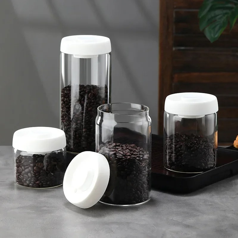 Stoples Kopi Vakum Manual Kaca - Coffee Tea Jars ulasan dan harga