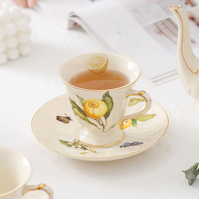 Set Teh Keramik Retro Lemon, S - Lemon Tea Coffee ulasan dan harga