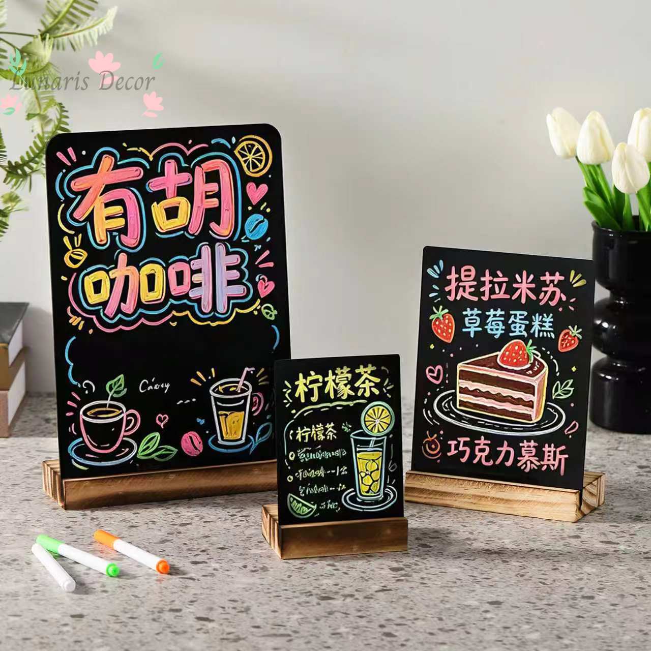 Kartu display iklan A4 yang da - Coffee Tea Menu ulasan dan harga