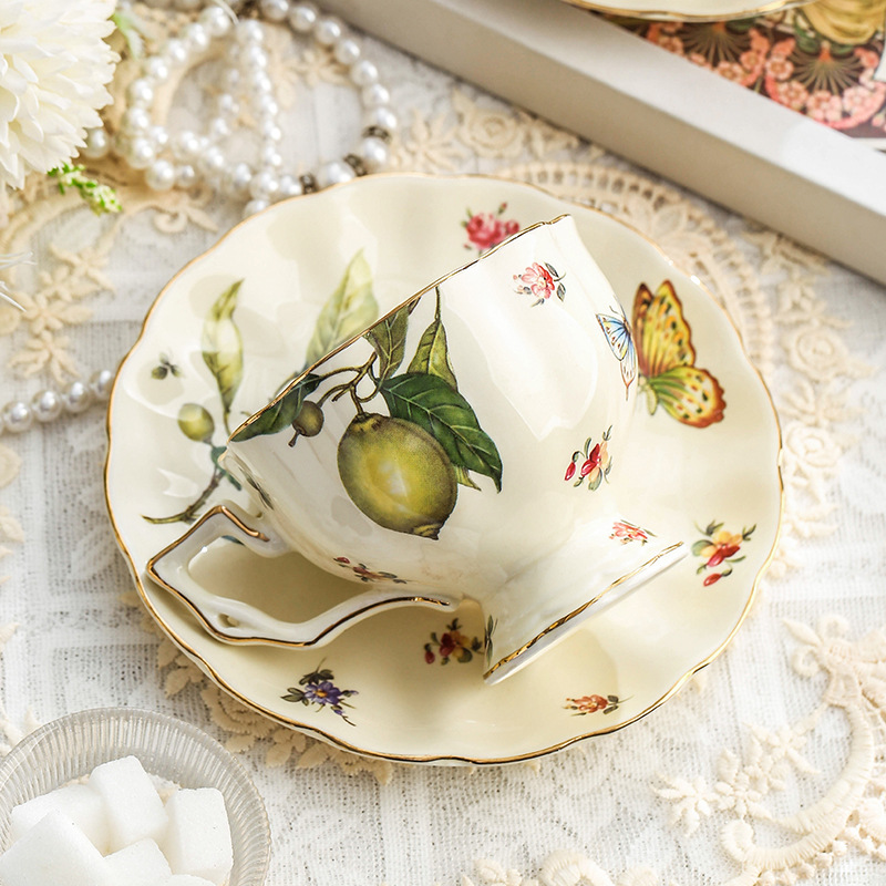 Set Teh Gaya Pedesaan Eropa, T - Lemon Tea Coffee ulasan dan harga