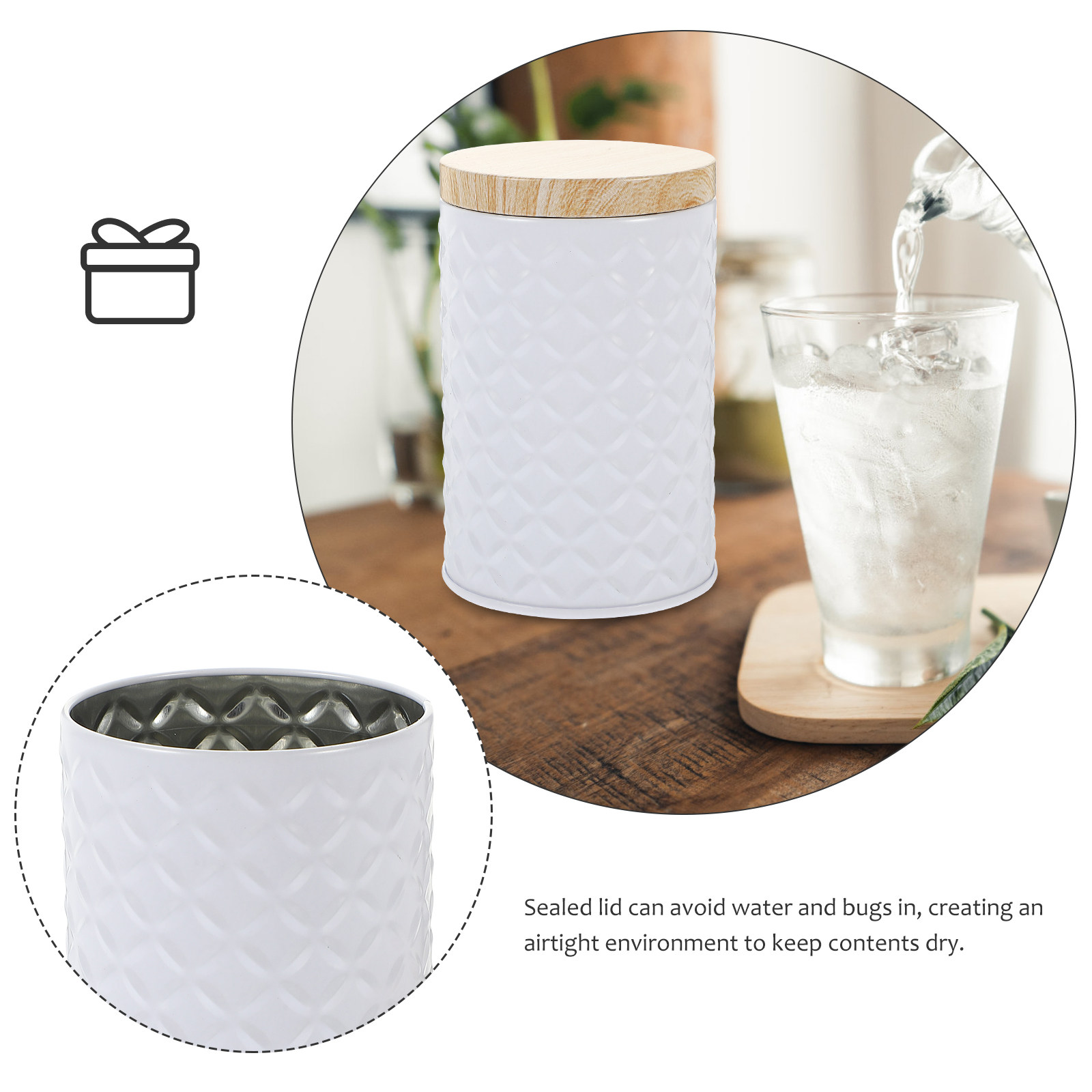 2 Buah Wadah Penyimpanan dari  - Coffee Tea And Sugar Canisters ulasan dan harga