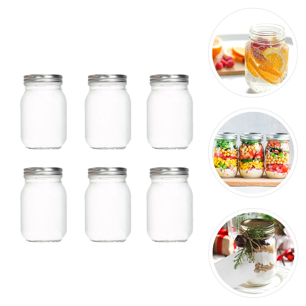 6 Buah Stoples Kaca Bulat Tran - Coffee Tea Jars ulasan dan harga