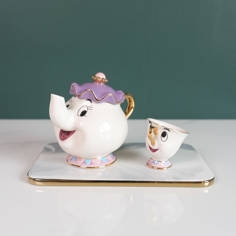 Teko Teh Kartun Beauty And The - Good Coffee Tea ulasan dan harga