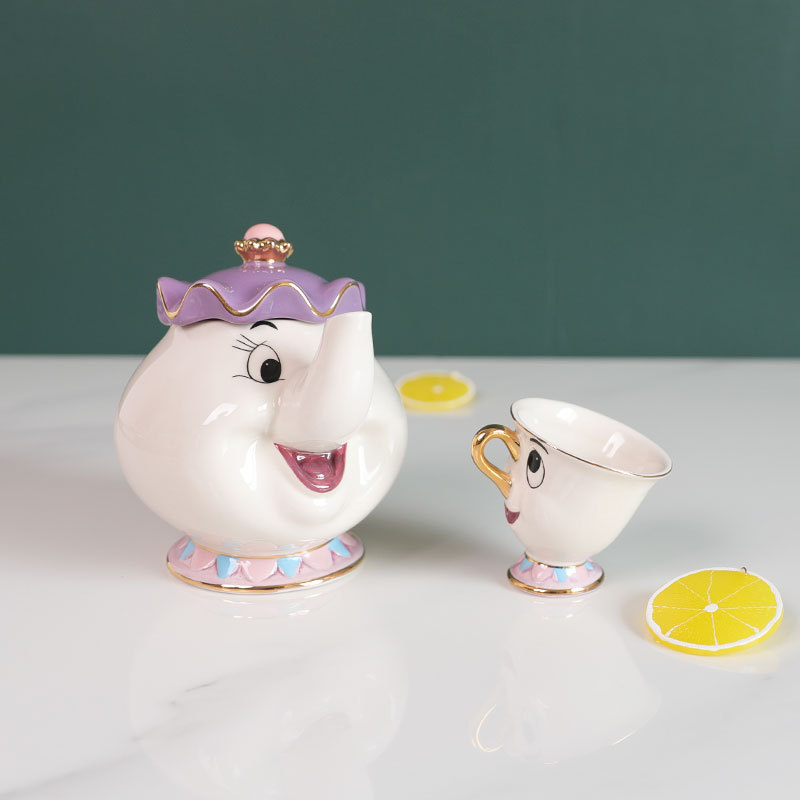 Teko Teh Kartun Beauty And The - Good Coffee Tea ulasan dan harga