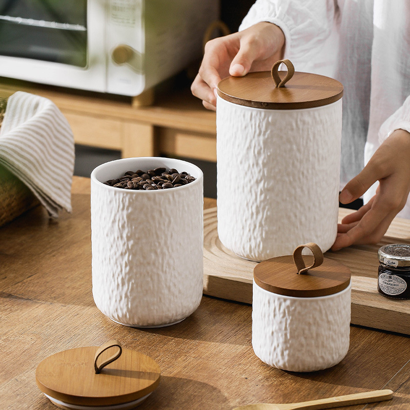 Tabung Penyimpanan Teh Keramik - Coffee Tea And Sugar Canisters ulasan dan harga