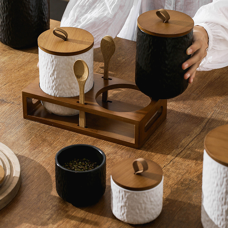 Tabung Penyimpanan Teh Keramik - Coffee Tea And Sugar Canisters ulasan dan harga