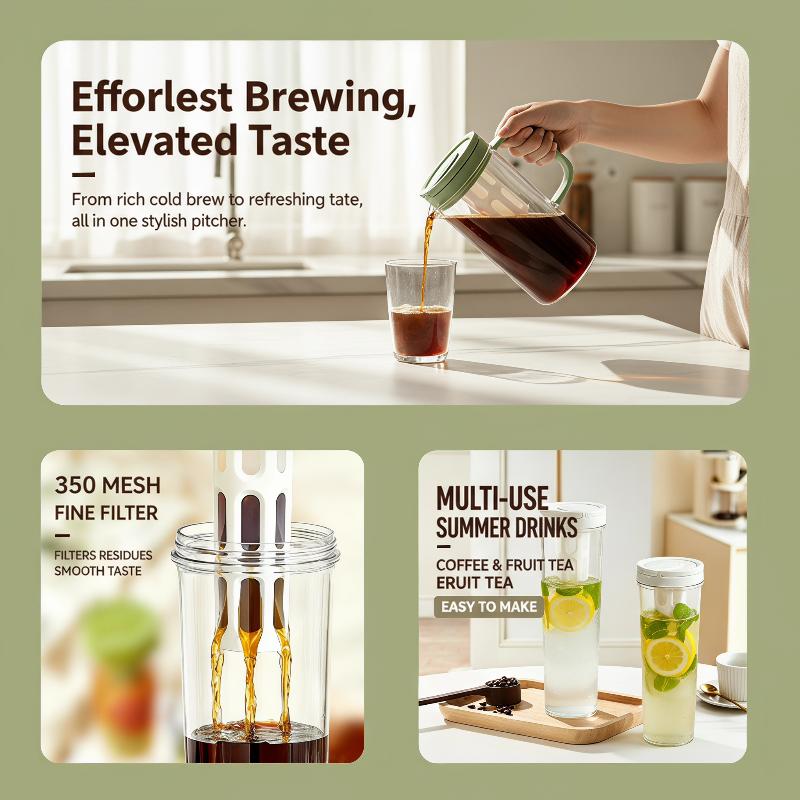Pembuat Kopi Manual 1L dengan  - Cold Brew Bottle ulasan dan harga