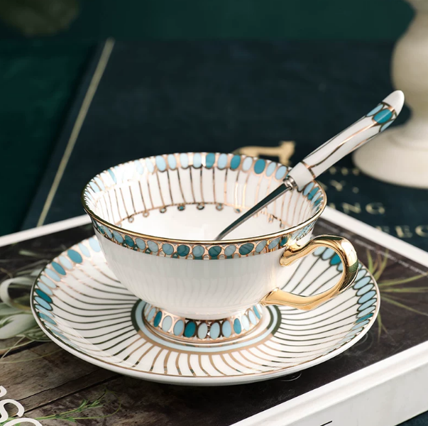 Set Cangkir & Piring Teh Bone  - Coffee Tea English ulasan dan harga