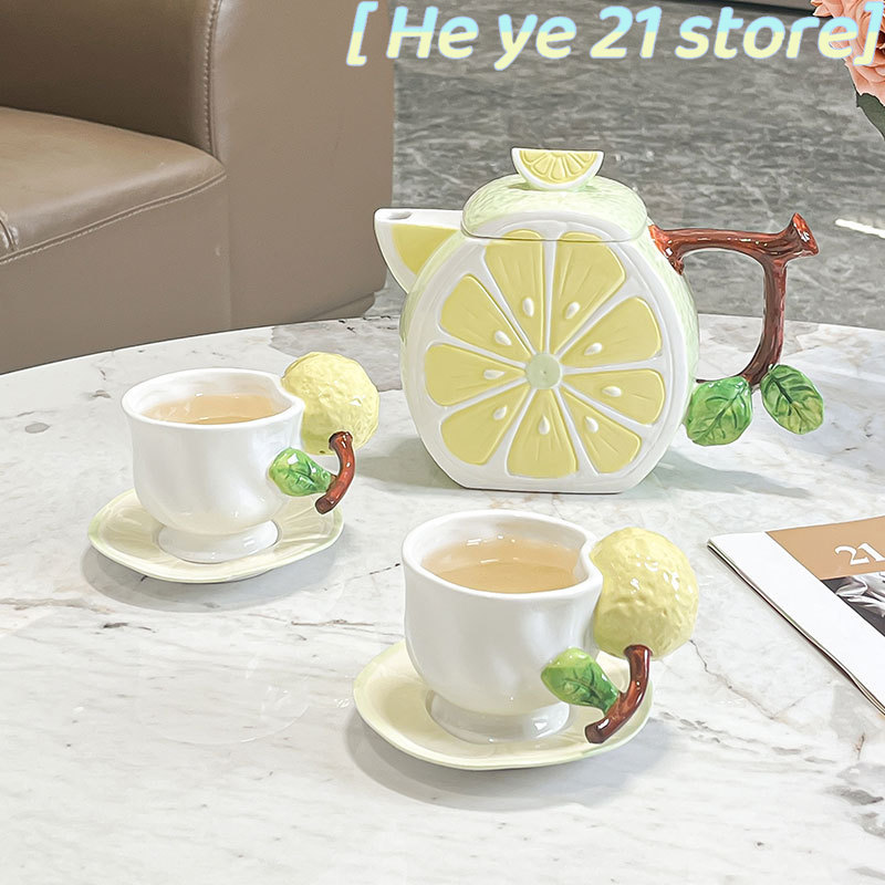 Set Cangkir Kopi dan Piring 3D - Lemon Tea Coffee ulasan dan harga