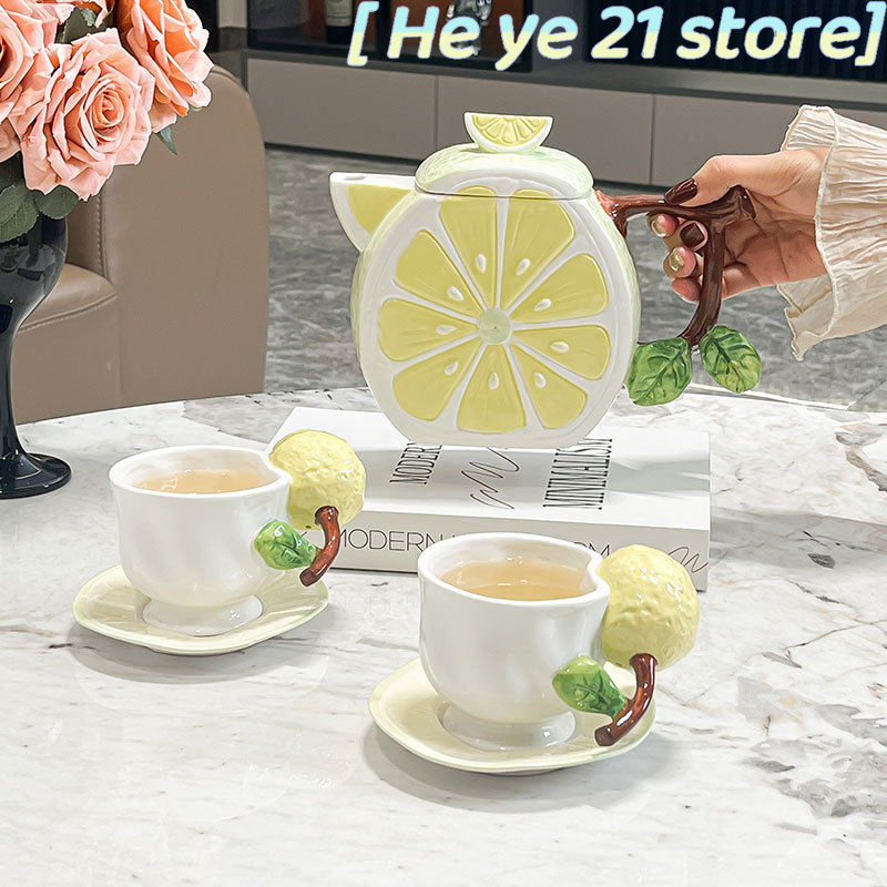 Set Cangkir Kopi dan Piring 3D - Lemon Tea Coffee ulasan dan harga