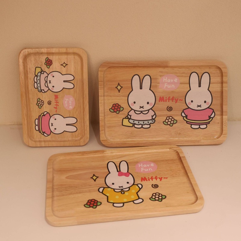 Piring Kayu Miffy Rabbit Kawai - Good Coffee Tea ulasan dan harga