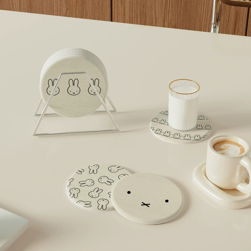 Tatakan Gelas Anime Miffy Kawa - Good Coffee Tea ulasan dan harga