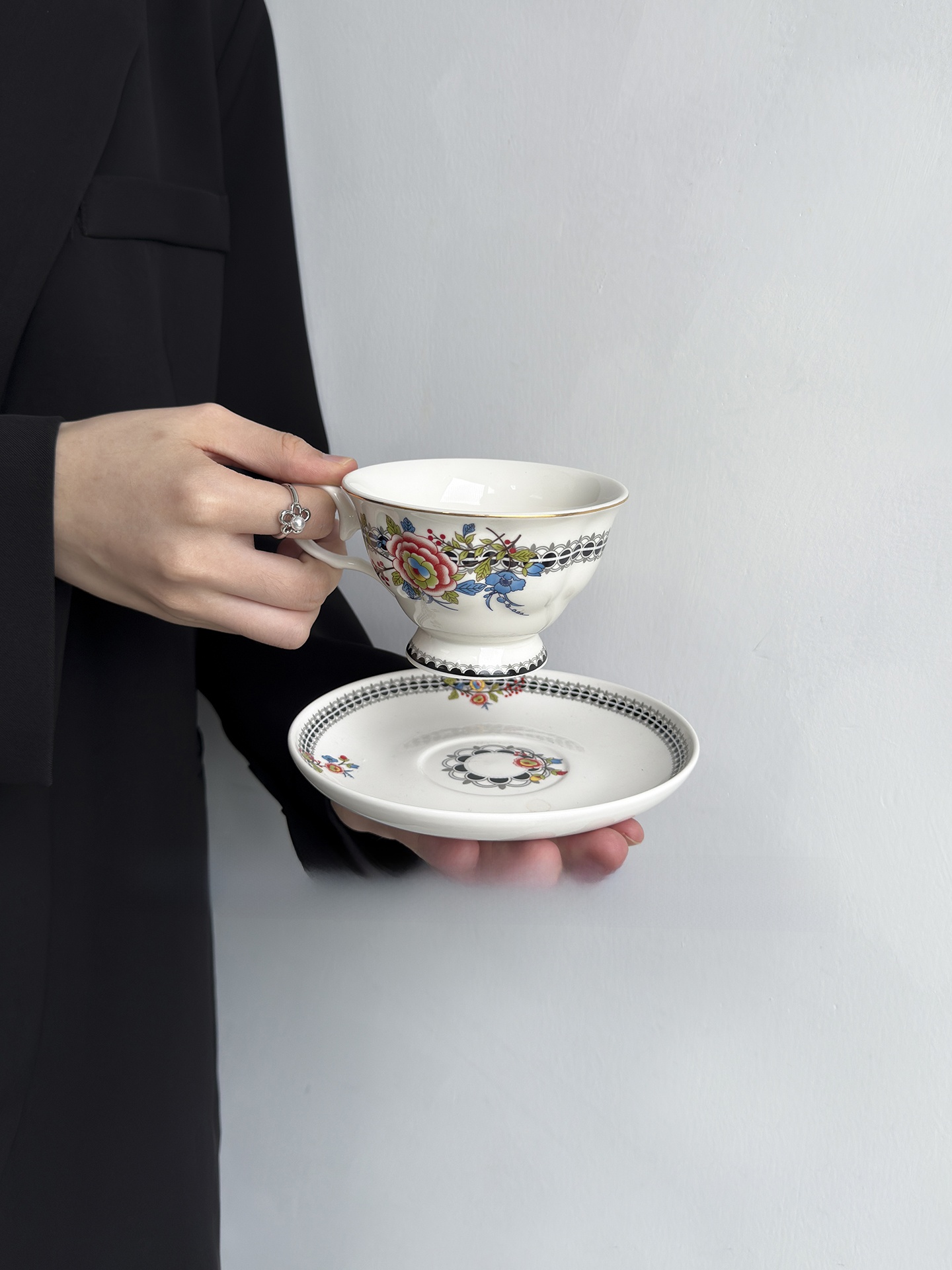 Set Cangkir Kopi Motif Bunga G - Coffee Tea English ulasan dan harga