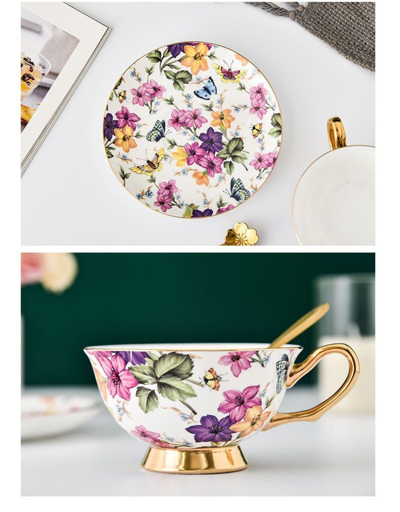Set Cangkir dan Piring Kopi Ca - Coffee Tea English ulasan dan harga