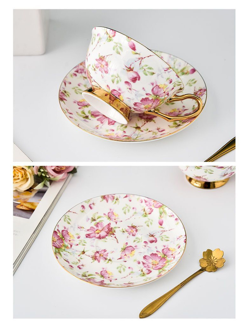 Set Cangkir dan Piring Kopi Ca - Coffee Tea English ulasan dan harga