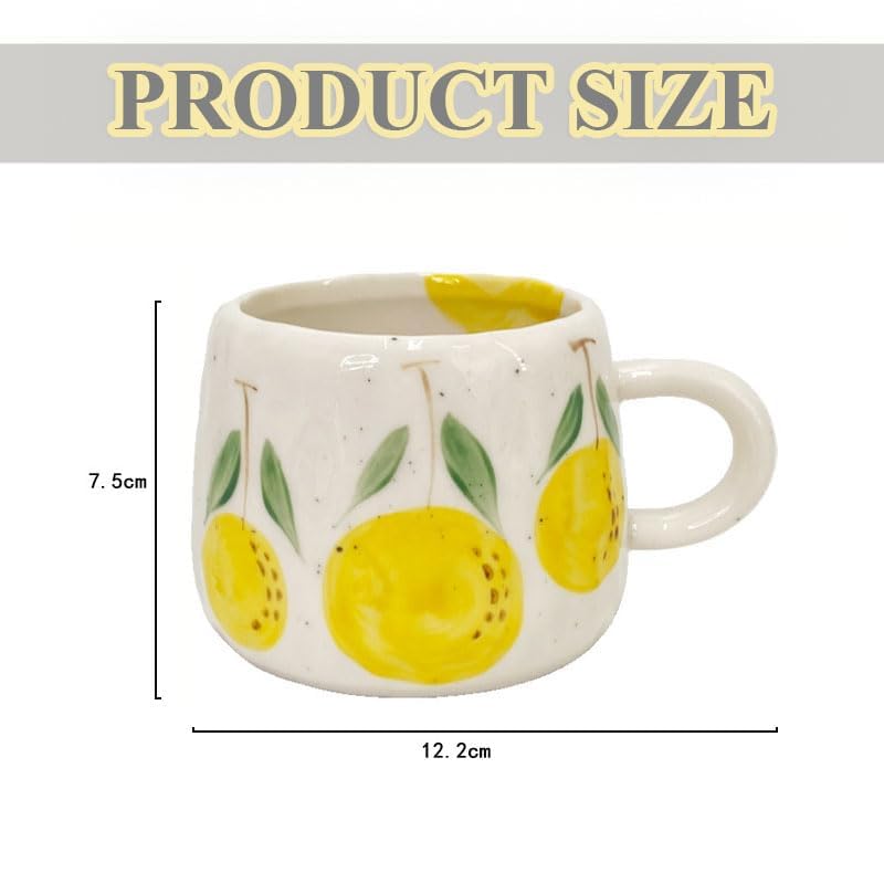 Mug Kopi 12oz Cangkir Keramik  - Lemon Tea Coffee ulasan dan harga