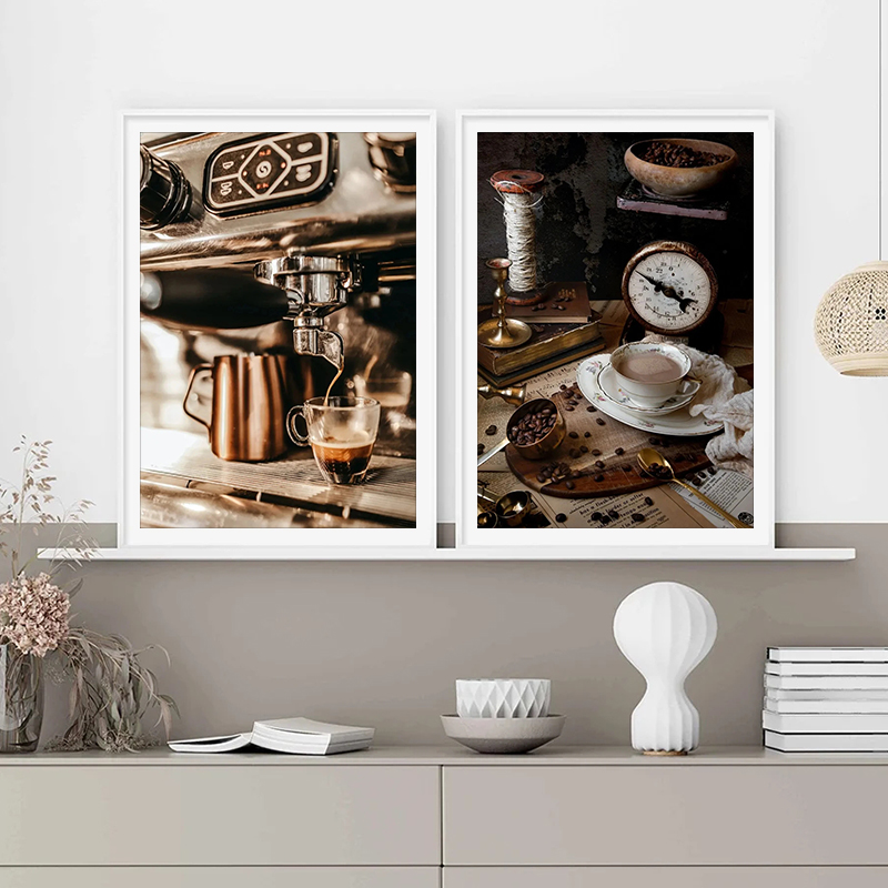 Poster Seni Cangkir Kopi Espre - Coffee Bean ulasan dan harga
