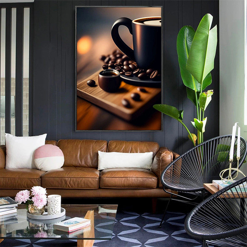 Poster Seni Cangkir Kopi Espre - Coffee Bean ulasan dan harga