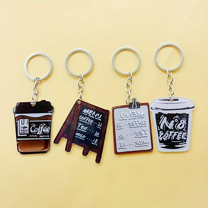 8 buah gantungan kunci cangkir - Coffee & Tea Restaurant ulasan dan harga